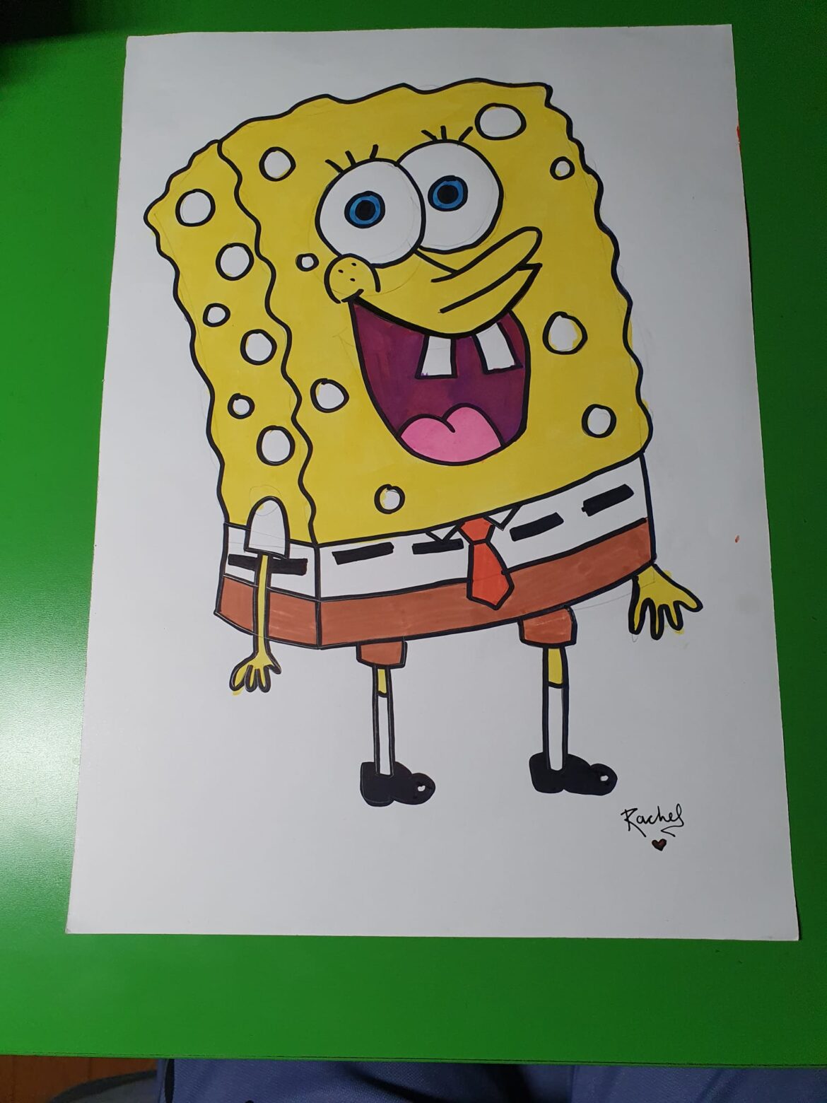 SpongeBob SquarePants : Crayola markers on glossy paper